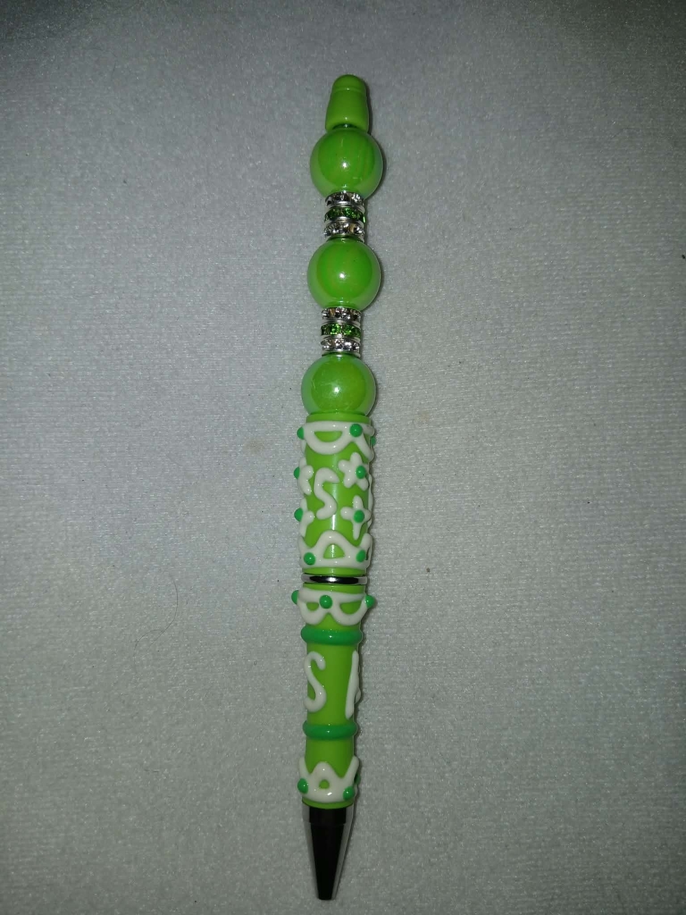 Green Decorative Women's Beadwork Pen